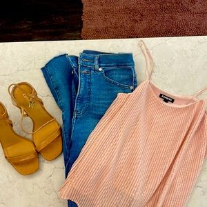 Light pink, Size S, Tank top blouse